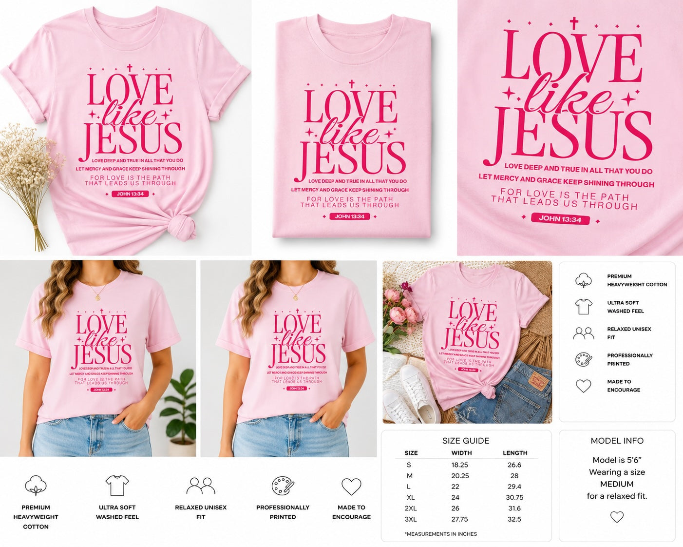 💗 Love Like Jesus Tee